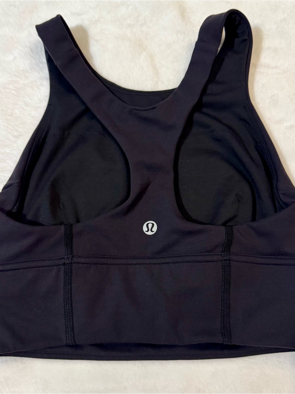 lululemon athletica Black High‑Support Racerback Sports Bra